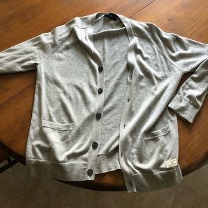 Gray cardigan
